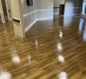Refurbished hardwood floor